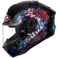 【在庫限り】 F-17 TRICK (エフイチナナ トリック) フルフェイスヘルメット ブラックブルー