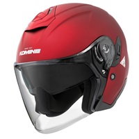 HK-172 FL コンポジット FRP ジェットヘルメット 【Mat Metal Red】