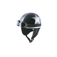 CL-950B ハーフヘルメット ビッグ BLACK/GUNMETAL/STAR