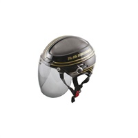 STR-Z JT ハーフヘルメット BLACK/DARK.BROWN