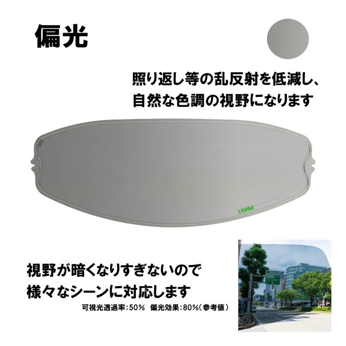 ULOOK 防曇フィルム SHOEI CPB-1用(偏光)