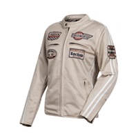 【在庫限り】 FR24SJ-6 レディース テキスタイルメッシュジャケット ベージュ