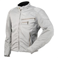【在庫限り】 RR7313 ライディングZIPメッシュジャケット シルバー