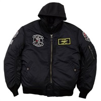 HTVA-2321W MA-1 BLACK KNIGHT M/C JAC ジャケット BLACK
