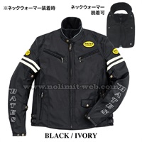 BJ-NA2451V ロングシーズン ライディングジャケット BLACK/IVORY