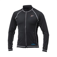 STU121C UNiON COOL RELAX RASH GUARD BLACK/LIGHT GREY STITCH
