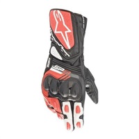SP-8 v3 LEATHER GLOVE レザーグローブ 1304 BLACK WHITE BRIGHT RED