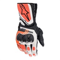 SP-8 v3 LEATHER GLOVE レザーグローブ 1231 BLACK WHITE RED FLUO