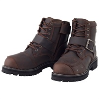 SD6021 レザーバイカー7ホールブーツ BROWN