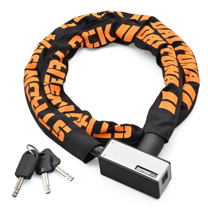 ストロンガーワイヤーロック キーロックタイプ 1200mm(シルバー)