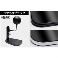 ヘルメットスタンド ブラック 艶あり ブラックモール