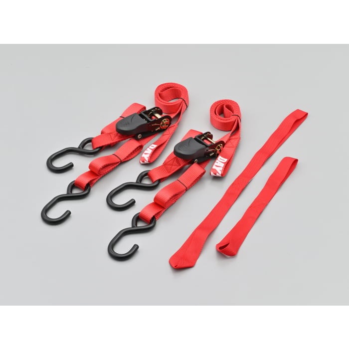 タイダウンベルト ラチェット(レッド)