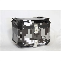 トップケース Q1 アルミ45L モフラージュモザイクグレー