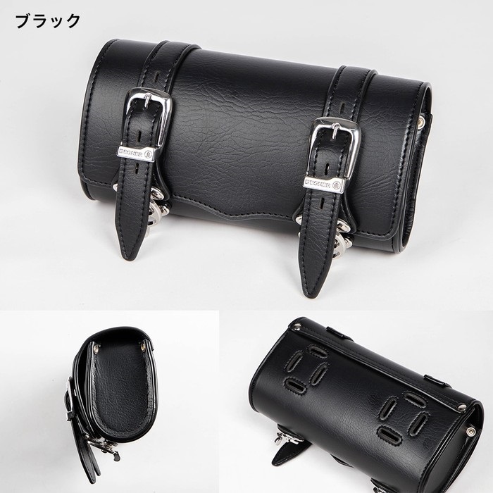 DTB-3 シンセティックレザーツールバッグ(ブラック)