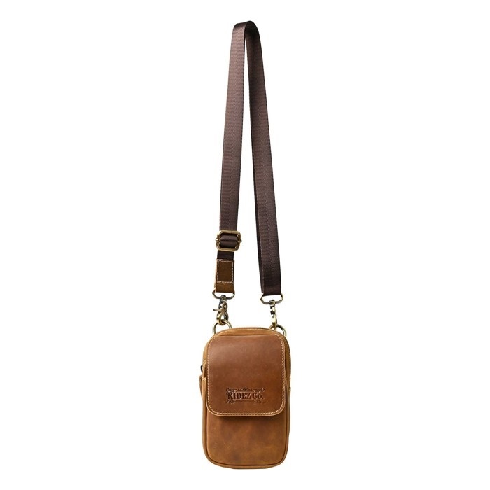 LEATHER MINI BAG(L.BROWN)