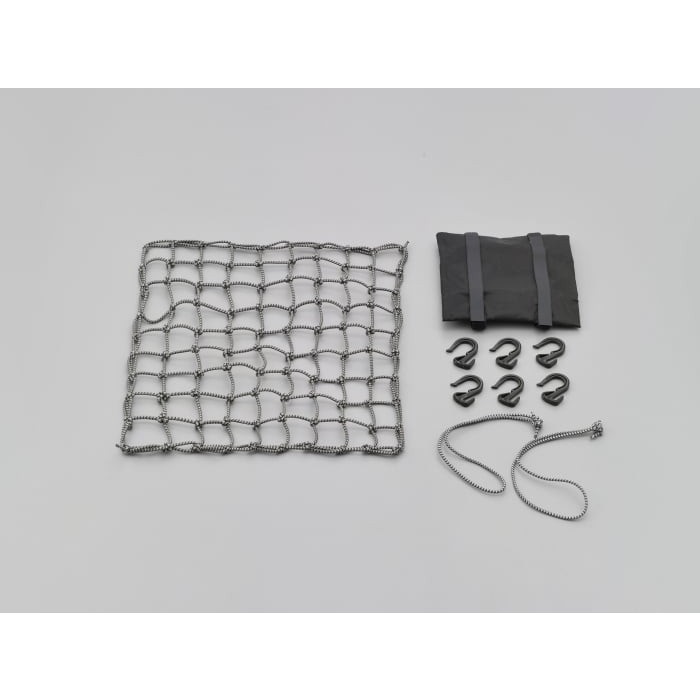 ポーチ付きネット＆フック Lサイズ(グレーカモフラージュ)