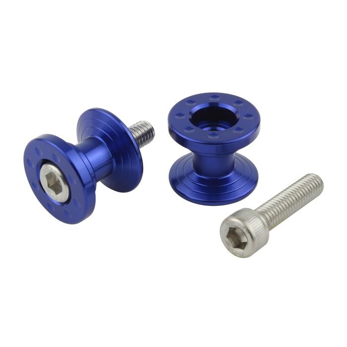 アルミツーリング荷掛けフック M6 ショート(ブルー)