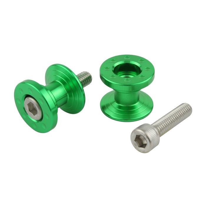 アルミツーリング荷掛けフック M6 ショート(ライムグリーン)