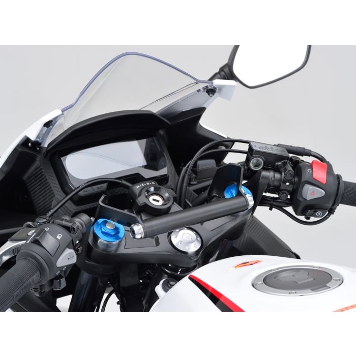 車種別マルチバーホルダー CBR400R 19-23(カラー：アッシュシルバー付属)