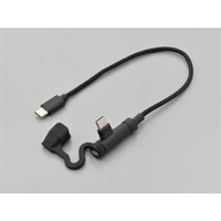 バイク用USB充電ケーブル Type-C to Type-C L型