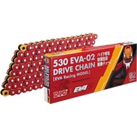 EVA-02シリーズ 530EVA-02 チェーン レッド&オレンジ 【カシメジョイント付属】