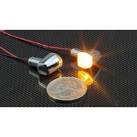 ウインカーランプ Nano シングル クロームメッキ LED 12V1.5W 2個入り