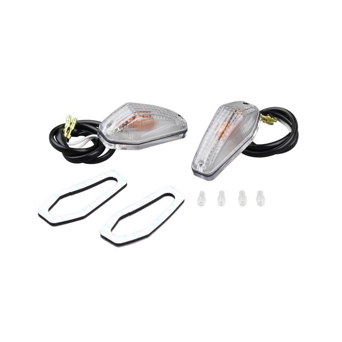 エアロシャープミニタイプ（2個入り）12V10W電球付(クリアーレンズ)