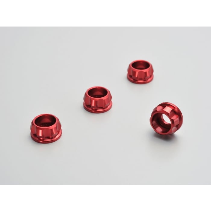 PREMIUM ZONE キャップボルトカラー M6 4個入り 汎用(レッド)