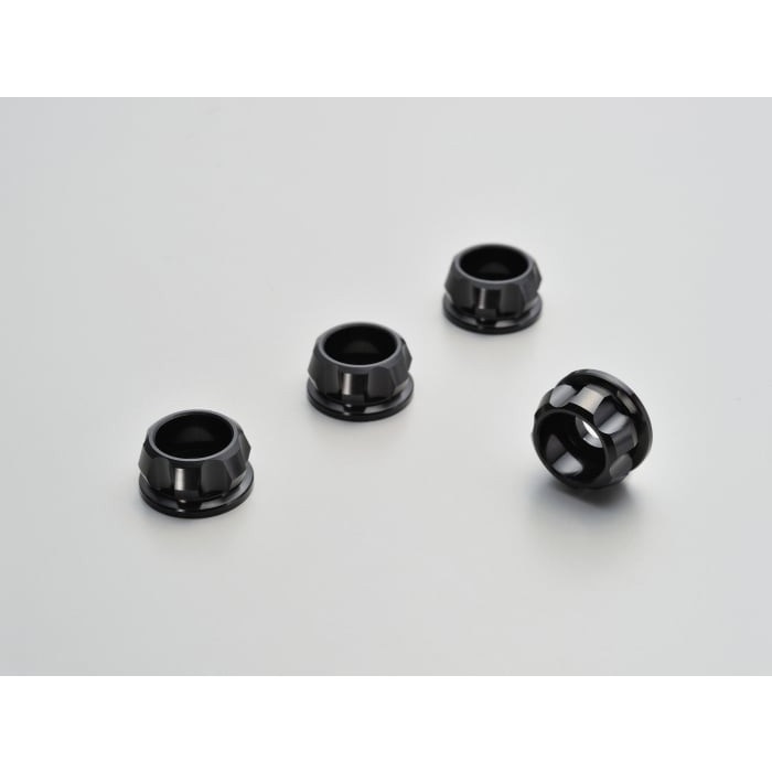 PREMIUM ZONE キャップボルトカラー M6 4個入り 汎用(ブラック)