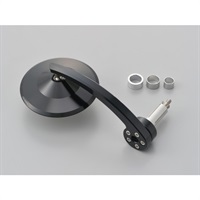 HIGHSIDER バーエンドミラー モンタナ EVO アダプター付属【新保安基準適合】 ブラックアルマイト