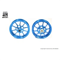 鍛造アルミホイール前後セット【アドレスV125/S(L0-)】ブルー【タイプ1】