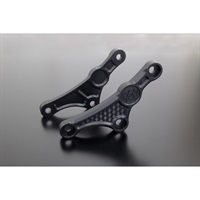 PMC ビレットハニカムサスペンションリンクプレート ローダウン20mm マットコークブラック Z900RS/CAFE 18-22