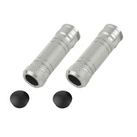 POSH ステップバー ローレット ストレート M8タップ 2pcs SILVER