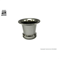 アルミビレットファンネル【汎用】ガンメタ【取付内径36mm/高さ50mm】