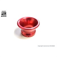 アルミビレットファンネル【汎用】レッド【取付内径50mm/高さ45mm】