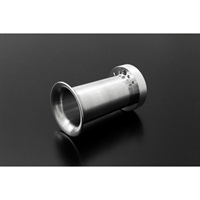CRキャブ用ビレットエアファンネル アルミ スーパーロング 90mm CRスモールボディー