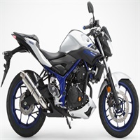 【在庫限り】R-EVO スリップオン ステンレス マフラー 政府認証 MT-25 排ガス・騒音規制対応品