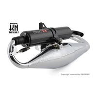 STAGE6 ユーロチャンバー【BWS50 3AA/SLIDER】50cc-70cc【ブラックサイレンサー】メッキ