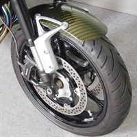 フロントフェンダー 12K綾織 キャンディートーングリーン Z900RS