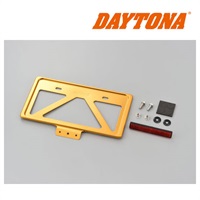 軽量ナンバープレートホルダー リフレクター付き ゴールド ◆全7色◆