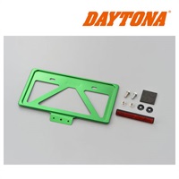 軽量ナンバープレートホルダー リフレクター付き グリーン ◆全7色◆