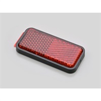 ユニバーサルリフレクター レクタングル 両面テープ貼付 / レッド フラット 汎用