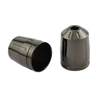 ウルトラヘビーバーエンドT2 M6アウター 2pcs BLACK CHROM