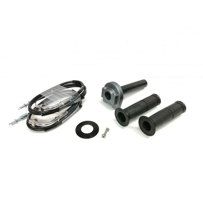 汎用スロットルキット TYPE-1 巻取φ32 [ワイヤー:メッキ金具 1050mm](ガンメタリック)