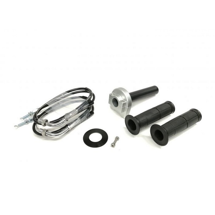 汎用スロットルキット TYPE-1 巻取φ44 [ワイヤー:メッキ金具 700mm](シルバー)