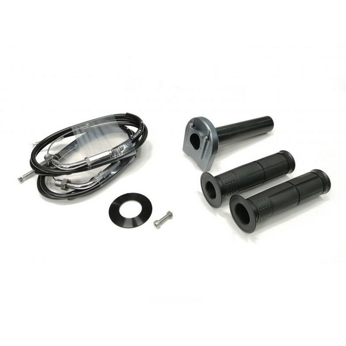 汎用スロットルキット TYPE-3 巻取φ40 [ワイヤー:メッキ金具 1050mm](ガンメタ)