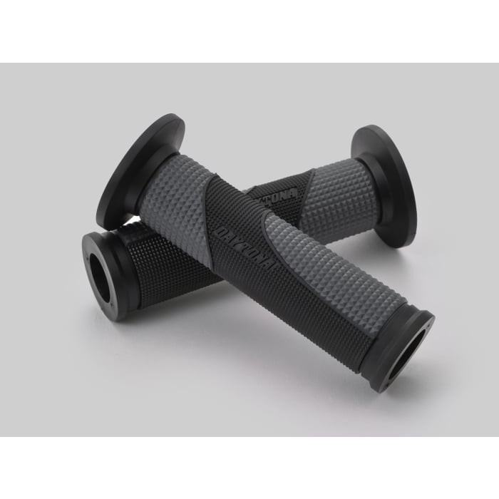 GRIPPY GRIP GG-D-TAPERD-BASE（全長122mm）Ф22.2ハンドル用 貫通グリップ 汎用(ブラック×グレー)
