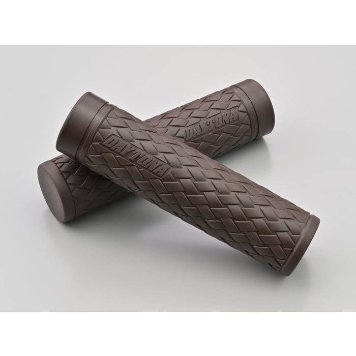 GRIPPY GRIP GG-D-KNIT（全長127mm）Ф25.4ハンドル用 非貫通グリップ 汎用(ブラウン)
