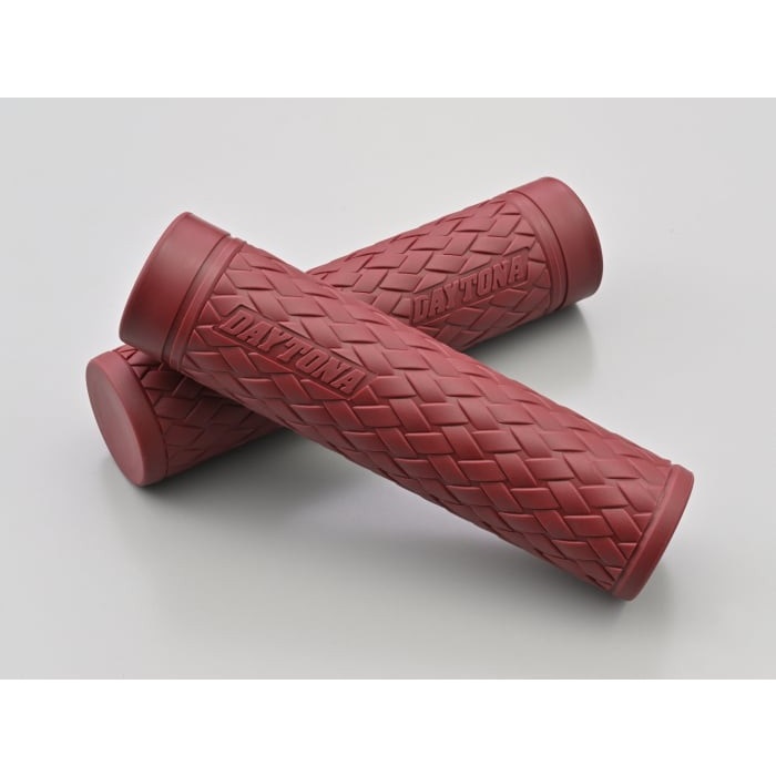 GRIPPY GRIP GG-D-KNIT（全長127mm）Ф25.4ハンドル用 非貫通グリップ 汎用(オックスブラッドレッド)