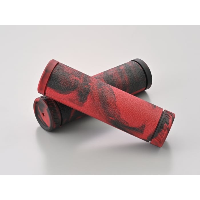GRIPPY GRIP GG-D-MARBLE（全長125mm）Ф25.4ハンドル用 非貫通グリップ 汎用(ブラック×レッド)